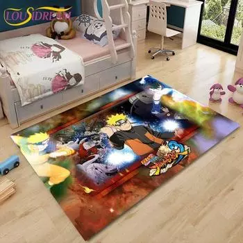 Новые ковры с рисунком Наруто, детские ковры для ползания, коврики для чайного стола для гостиной, коврик для спальни, моющиеся напольные коврики, бытовой коврик 40cm x 60cm