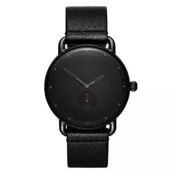 Новые кожаные часы, высококачественные роскошные кварцевые часы, кожаные деловые наручные часы серый