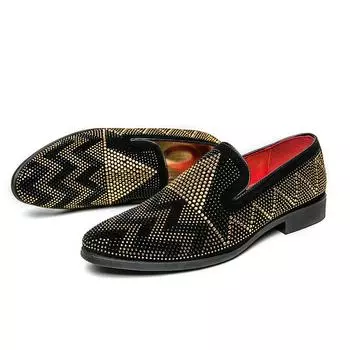 Новые кожаные мужские повседневные туфли люксовые брендовые мужские мокасины дышащие черные туфли для вождения 38 чёрный