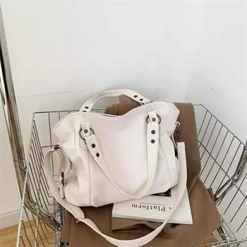 Новые кожаные повседневные сумки-тоут для женщин, кошельки, брендовые сумки на плечо, женские роскошные дизайнерские сумки, большая вместительная сумка-мессенджер бежевый