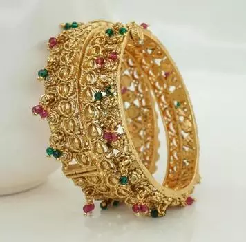 Новые красивые и уникальные позолоченные медные браслеты 2.2 золотой