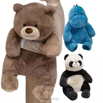 Новые креативные 50-80 см мягкие игрушки динозавр бурый медведь панда супер мягкие куклы для девочек мальчиков подарки на день рождения домашний декор декоративная подушка about 50cm