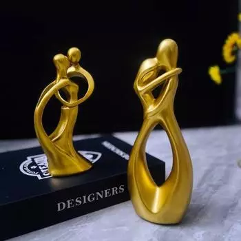 Новые креативные изделия из песчаника и смолы для пар, современные простые украшения для дома, гостиной, свадебных подарков, украшений для дома