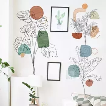 Новые креативные наклейки на стены для гостиной, спальни, украшения стен, самоклеящиеся наклейки на стены для кухни, обои для дома