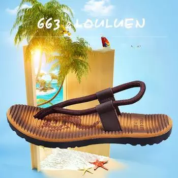 Новые креативные пляжные туфли, летние, для спорта на открытом воздухе, шлепанцы, повседневные мужские шлепанцы 39 красный