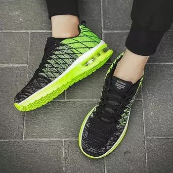 Новые кроссовки большого размера 46 для пар, мужские и женские спортивные и кроссовки для отдыха из сетки, один ботинок 36 черный серый