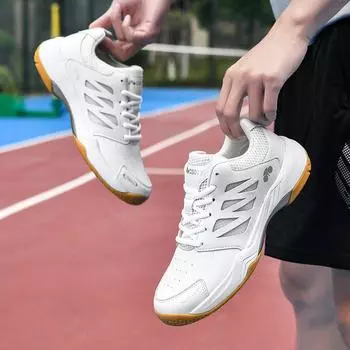 Новые кроссовки для бадминтона, мужская обувь, дышащая спортивная обувь, сверхлегкая амортизирующая женская обувь, тренировочная обувь для настольного тенниса, теннисные туфли 35