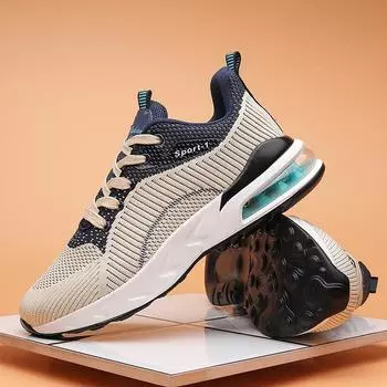 Новые кроссовки для бега, дышащие кроссовки Fly Woven Air, мужская спортивная обувь, легкая обувь на шнуровке, тренировочная обувь для улицы, мужская спортивная обувь 39