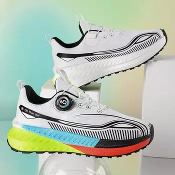 Новые кроссовки для бега, ультралегкие, унисекс, дизайнерские сетчатые кроссовки, на шнуровке, для мужчин, для активного отдыха, на толстой подошве, для занятий спортом, тенниса EU36 трава зеленый