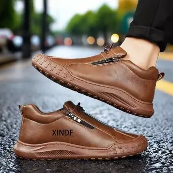 Новые кроссовки для гольфа, мужские кроссовки из искусственной кожи для отдыха, ходьбы, фитнеса, бега, спорта, модная обувь для мужчин 39 чёрный