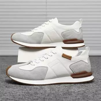 Новые кроссовки мужские туфли для увеличения роста мужские повседневные туфли из натуральной кожи мужские скрытые каблуки с высокой посадкой 38 белый