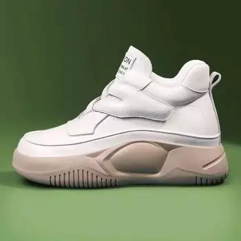 Новые кроссовки на танкетке для женской обуви, модные теплые плюшевые женские ботильоны, удобные повседневные короткие ботинки с мягкой подошвой 35