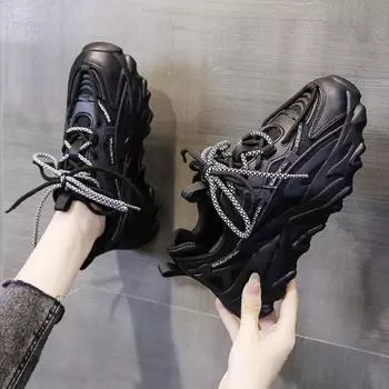 Новые кроссовки размера плюс 41-43 весна-осень для студентов, показывающие ноги, маленькие универсальные туфли для детей Ins Fashion 35