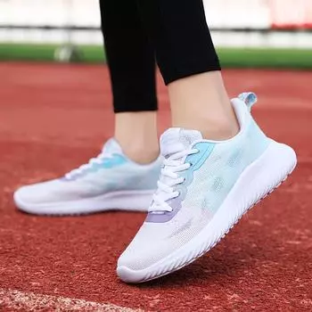 Новые кроссовки женские осенне-зимние дышащие сетчатые кроссовки женские модные повседневные кроссовки для бега походные кроссовки Zapatillas Mujer 35 чёрный