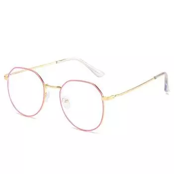 Новые круглые очки унисекс для близорукости для мужчин и женщин, очки в металлической оправе с защитой от синего света, очки для близорукости, очки-1,0-2,5 Anti blue light 0