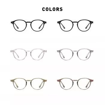 Новые круглые плоские зеркальные очки унисекс с антисиним трендом TR, маленькая свежая оправа для близорукости