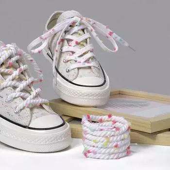 Новые круглые радужные шнурки с шариками для волос для обуви, шнурки на плоской подошве, цветные шнурки с допамином для кроссовок, костюм для женщин и мужчин, 1 пара 120cm розовый