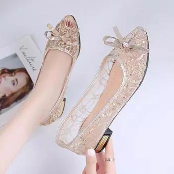 Новые кружевные туфли на плоской подошве с блестками и острым носком, без шнуровки, кружевные, свадебные, вечерние, женские туфли на плоской подошве с острым носком 35 серебряный