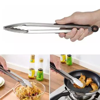 Новые кухонные щипцы, 1 шт., 25 см, кухонные щипцы с замком из нержавеющей стали
