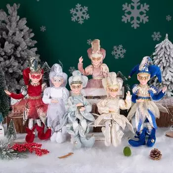 Новые куклы-эльфы с маской, подвесные украшения на рождественскую елку, игрушка-эльф для мальчика, рождественское подвесное украшение, Навидад, Натал, Новый год, лучшие подарки