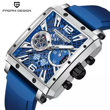 Новые кварцевые часы PAGANI DESIGN для мужчин, лучший бренд, многофункциональный хронограф с сапфировым стеклом, спортивные водонепроницаемые часы, мужские часы