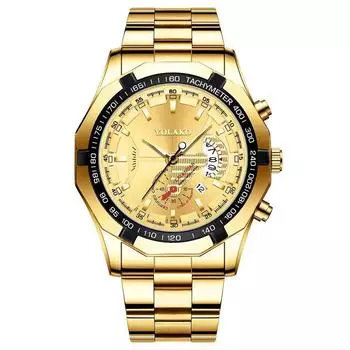 Новые кварцевые часы с большим циферблатом мужские часы мужские часы большие новые концепт-календарь стальной ремешок часы чёрный