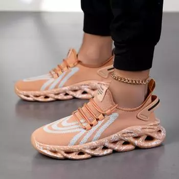 Новые легкие и универсальные дышащие сетчатые спортивные кроссовки с высококачественной цветной блокировкой и удобная мужская повседневная обувь 36 хаки