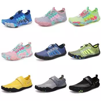 Новые легкие мужские и женские туфли для плавания по реке, пляжа и походов. Нескользящая и скоростная конструкция. 186 dark gray. 41 темно-серого