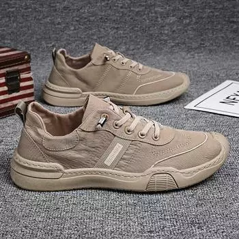 Новые ленивые рабочие мужские туфли с одной педалью, лето 2024, мужские повседневные трендовые туфли для доски, дышащие парусиновые туфли из ледяного шелка 39 серый