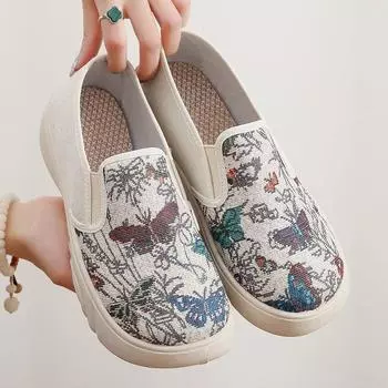 Новые ленивые туфли женские одинарные туфли для мам 35 чёрный