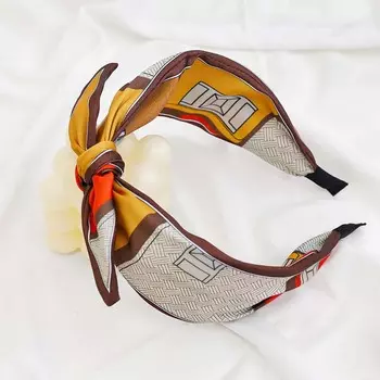 Новые летние богемные повязки для волос с принтом кроличьих ушек, широкие повязки на голову, национальный стиль, цветочный принт, аксессуары для волос, повязка на голову