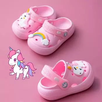 Новые летние детские холодные тапочки, домашние нескользящие удобные удобные детские тапочки с мягкой подошвой, домашние тапочки для мальчиков и девочек 37/38