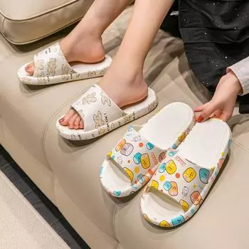 Новые летние интернет-знаменитости мужские и женские домашние классные тапочки для ношения на открытом воздухе, летние цельные тапочки для охлаждения 35-36