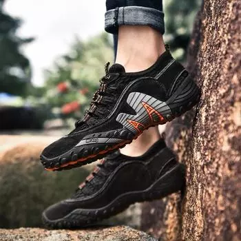 Новые летние кроссовки из натуральной кожи, удобные сетчатые дышащие мужские туфли, повседневные уличные кроссовки для ходьбы, нескользящие женские кроссовки Zapatos 38 чёрный