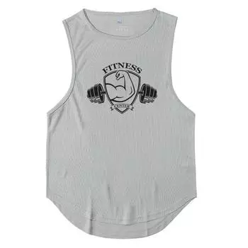 Новые летние майки для тренажерного зала, бодибилдинга, мужские рубашки без рукавов для тренировок и фитнеса, мужская майка, быстросохнущий повседневный спортивный жилет 3XL белый