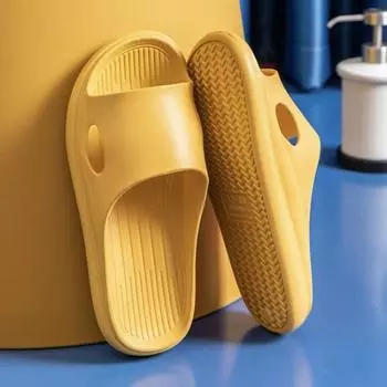 Новые летние модные домашние тапочки с противоскользящим покрытием 36 жёлтый