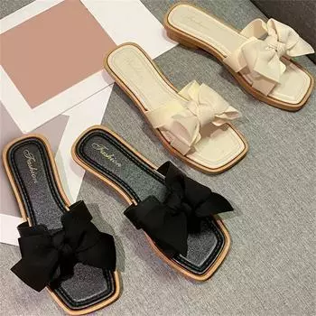 Новые летние модные женские нескользящие тапочки со стразами на среднем каблуке, сандалии 36 бежевый