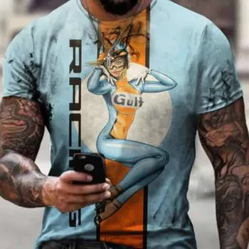 Новые летние мужские футболки Berserker с 3D принтом и короткими рукавами euro-n Fashion Street XS