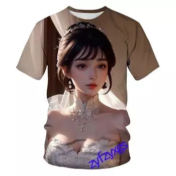 Новые летние мужские футболки с изображением маленькой старшей сестры, повседневные футболки с 3D принтом, хип-хоп, индивидуальные топы с круглым вырезом и короткими рукавами S