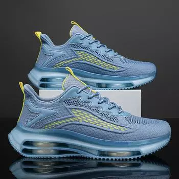 Новые летние мужские кроссовки, дышащие, спортивные, модные, студенческие, на толстой подошве, увеличивающие высоту, повседневные кроссовки для бега 39 джинсовый синий