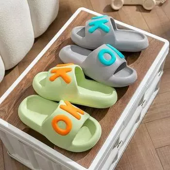 Новые летние мужские нескользящие удобные шлепанцы на толстой подошве сандалии пляжные тапочки на высоком каблуке туфли для ванной парные шлепанцы 40-45