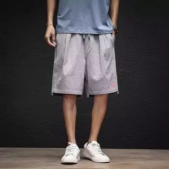 Новые летние мужские повседневные шорты, пляжные шорты, льняные спортивные брюки New Breathe M чёрный