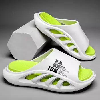 Новые летние мужские тапочки из ЭВА, модные модные супер огненные спортивные противоскользящие дезодорирующие уличные пляжные сандалии на платформе с толстой подошвой 37-38