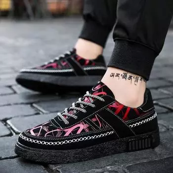 Новые летние парусиновые модные туфли мужские туфли для сноуборда корейская версия модная повседневная мужская обувь молодежная студенческая обувь 39
