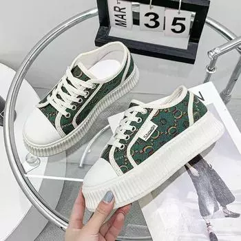 Новые летние парусиновые туфли, женские черные удобные повседневные универсальные рабочие туфли на нескользящей подкладке 35 зелёный