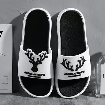 Новые летние сандалии и тапочки, женские домашние тапочки для отдыха, пляжная одежда с мягкой подошвой, удобные нескользящие женские тапочки с толстой подошвой 36-37 белый