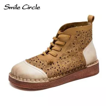 Новые летние сандалии с высоким берцем и открытыми отверстиями, комплект удобных сандалий на плоской подошве, женская обувь в стиле ретро 35 коричневый