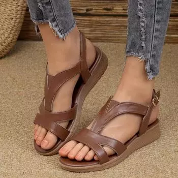 Новые летние сандалии женские с квадратным носком из спилковой кожи гладиаторские туфли сандалии на толстом каблуке с ремешком сзади для женщин сандалии на высоком каблуке 36 вино красного