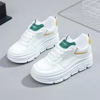 Новые летние сетчатые полуприцепы, модные полые дышащие повседневные тапочки на толстой подошве, сандалии, обувь для доски 34 зелёный