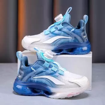 Новые летние сетчатые туфли для мальчиков и детская спортивная обувь Size 29,Foot Length:18cm синий